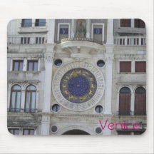 Reloj de Venecia Alfombrillas De Ratón