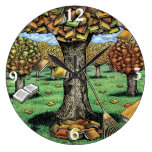 Reloj del árbol del libro