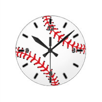 Reloj del béisbol (con números) reloj de pared