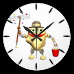 Reloj del coco del personalizar por Valxart reloj de pared