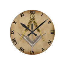 Reloj del cuadrado y del compás relojes