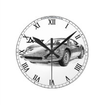 Reloj del dibujo de Dino