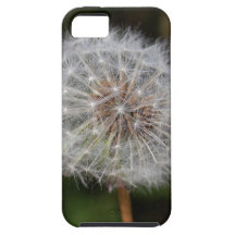Reloj del diente de león/paracaídas mullidos iPhone 5 Case-Mate cárcasa