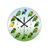 Reloj del Lovebird reloj de pared