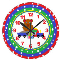 Reloj del lunar del cuarto de niños de los niños c