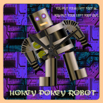 Reloj del robot del Pokey de Hokey reloj de pared