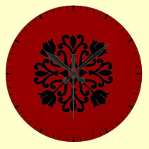 Reloj del tulipán reloj de pared