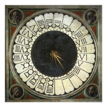 Reloj en el Duomo por Uccello, arte renacentista Invitación Personalizada