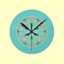 Reloj floral reloj de pared
