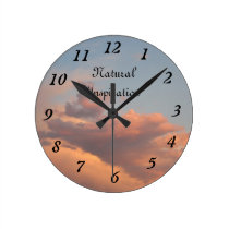 ¡Reloj natural de la inspiración de los ámbares! reloj de pared