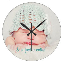 Reloj recién nacido lindo del personalizado del be reloj de pared