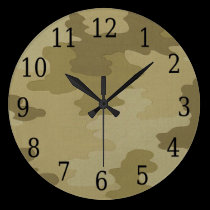 Reloj redondo del camuflaje ligero reloj de pared