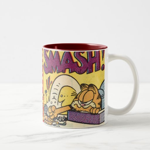 Reloj sensacional de Garfield, taza