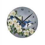 Relojes decorativos del arrendajo azul