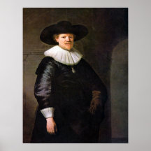 Rembrandt - retrato del poeta enero Hermansz Krul Impresiones