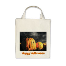 Remiendo de la calabaza de Halloween Bolsa De Mano