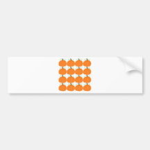 Remiendo de la calabaza etiqueta de parachoque
