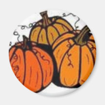 remiendo de la calabaza imanes de nevera