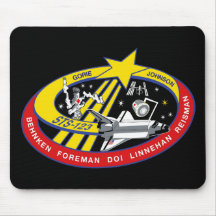 Remiendo de la misión del STS 123 Alfombrillas De Ratones