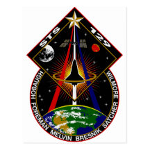 Remiendo del vuelo del STS 129 Tarjetas Postales