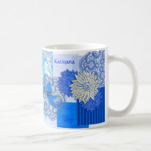 Remiendo en el azul (taza personalizada)
