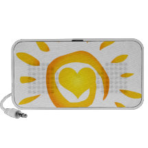 REMOLINO AMARILLO BRILLANTE SYMB DE LA RESACA DE L MINI ALTAVOZ
