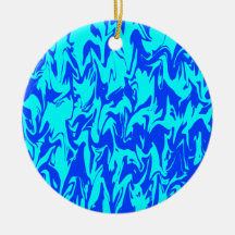 Remolino azul ornaments para arbol de navidad