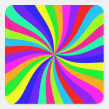 Remolino colorido de Opart Pegatinas