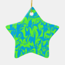 Remolino de la estrella ornamento para arbol de navidad