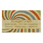 Remolino de papel retro tarjetas personales