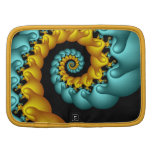 Remolino del azul y del amarillo - folio del carri organizadores