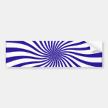 Remolino del azul y del blanco pegatina de parachoque
