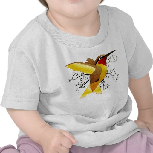Remolino del colibrí camisetas