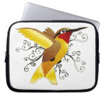 Remolino del colibrí funda computadora