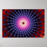 Remolino inyectado en sangre del fractal impresiones