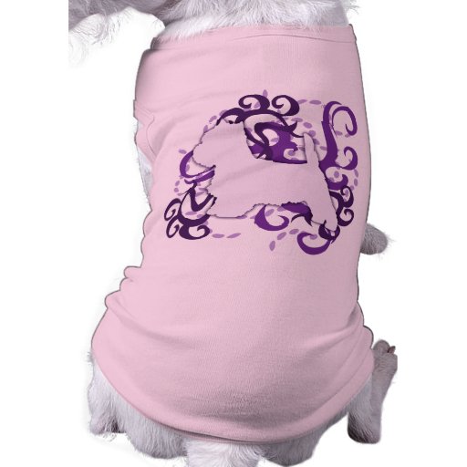 Remolino púrpura Westie Ropa De Perro