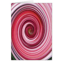 Remolino rosado del crisantemo felicitacion 