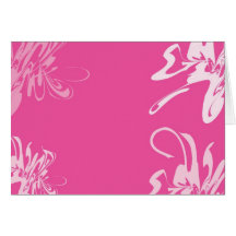 Remolino rosado Notecard Felicitación