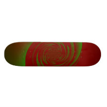Remolino verde rojo monopatin personalizado