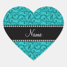 Remolinos conocidos de encargo personalizados de l colcomanias corazon