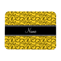 Remolinos conocidos personalizados del amarillo iman 