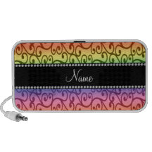 Remolinos conocidos personalizados del arco iris altavoz de viaje