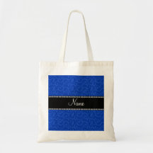 Remolinos conocidos personalizados del azul bolsa