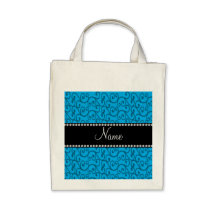 Remolinos conocidos personalizados del azul de cie bolsas de mano