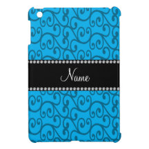 Remolinos conocidos personalizados del azul de cie iPad mini protectores