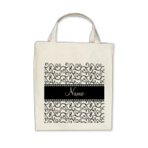 Remolinos conocidos personalizados del blanco bolsas
