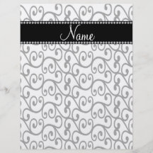 Remolinos conocidos personalizados del blanco flyer personalizado