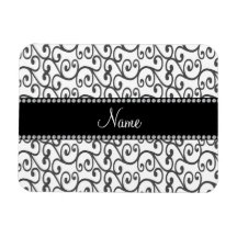 Remolinos conocidos personalizados del blanco iman rectangular