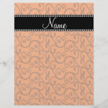 Remolinos conocidos personalizados del naranja tarjetas informativas