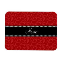 Remolinos conocidos personalizados del rojo iman flexible